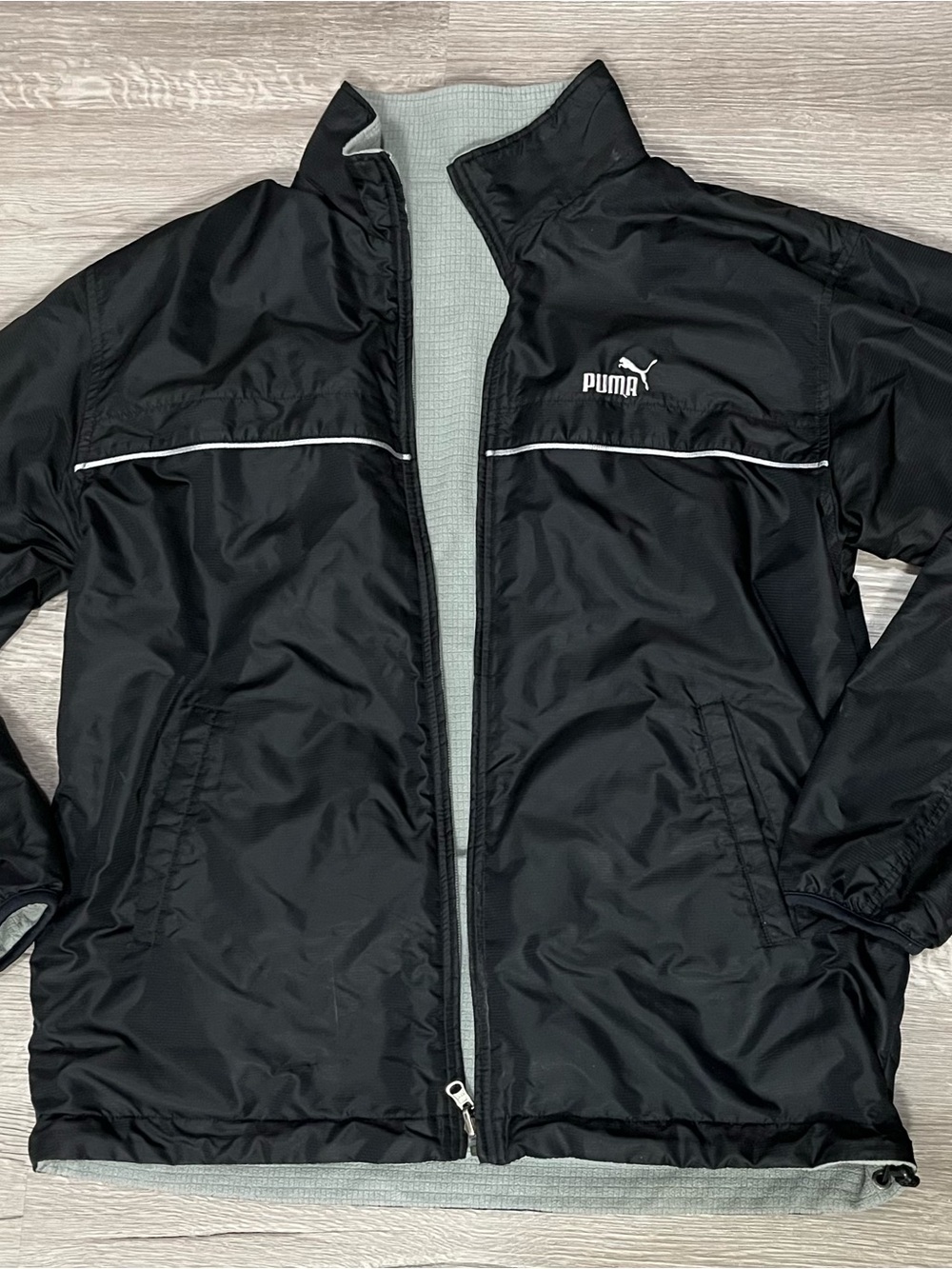 Puma Black Lightweight Zip-Up Jacket